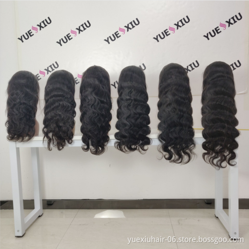 200 density 13x4 HD Transparent Lace Front Human Hair Wigs For Black Women 360 full Lace Frontal Wigs Glueless wig vendor
